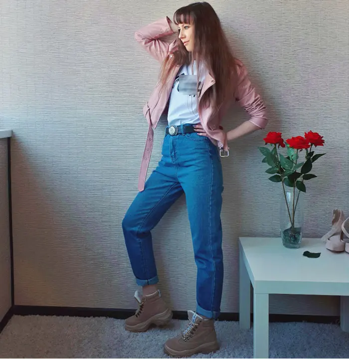 Vintage Boyfriend Jeans For Women High Waist Loose Trousers jeans Woman Casual Preppy Style Clothes Woman Denim Harem Pants