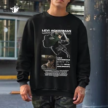 

Attack on Titan Men's Hoodie Anime Hoodies Men Women Streetwear Pullover Ackerman Letter Harajuku Hoodies Sweatshirt Clothes