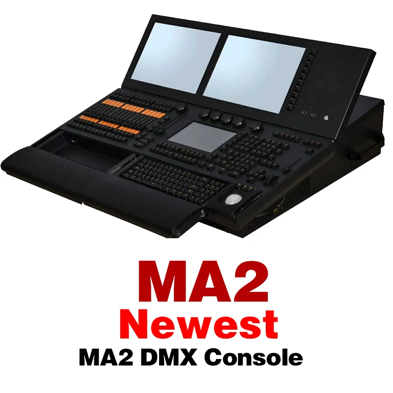 Фото Новейшая консоль MA2 DMX с тремя экранами мощный профессиональный Новейшая консоль MA2 DMX с тремя экранами мощный профессиональный