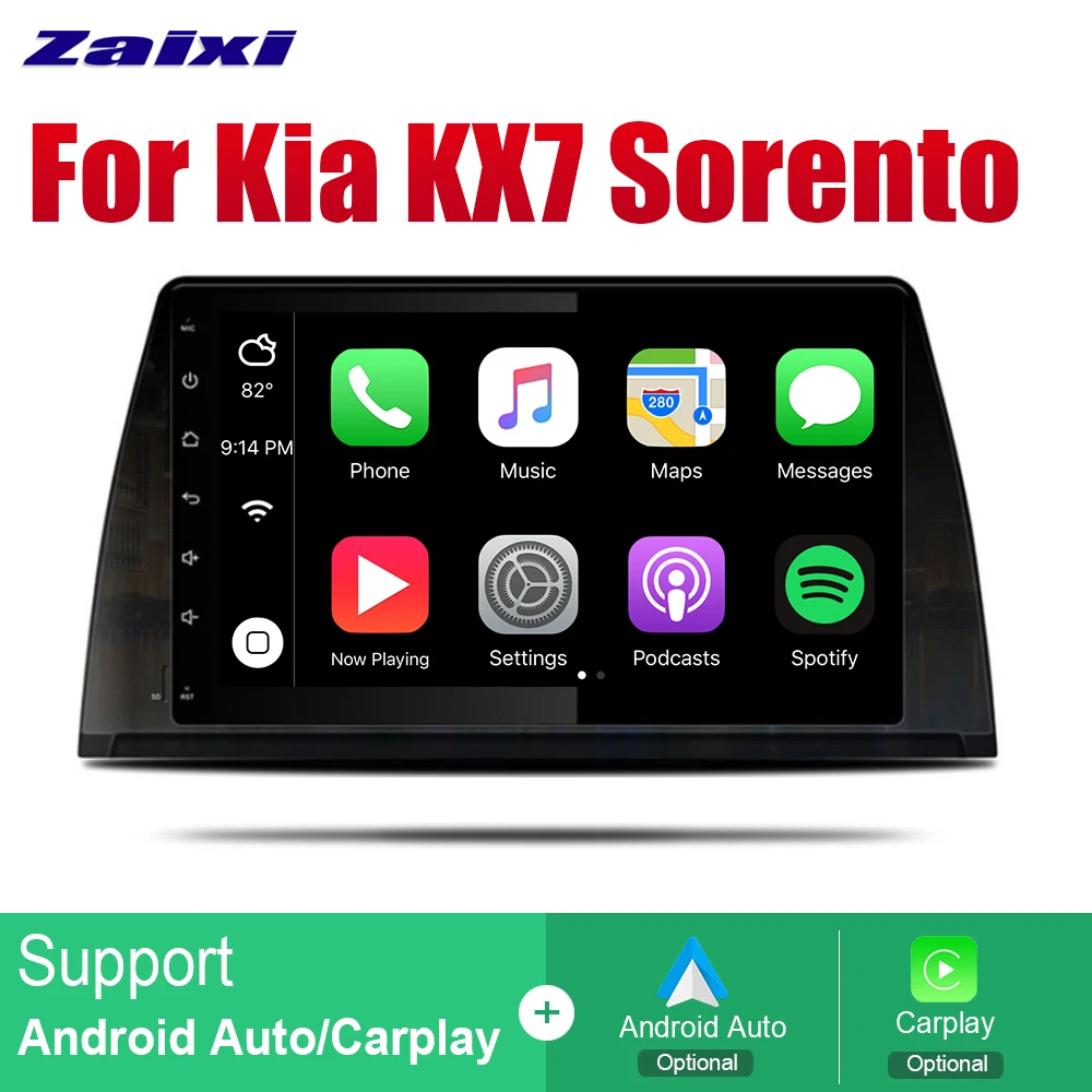 ZaiXi Android Автомагнитола Стерео gps навигация для Kia KX7 Sorento~ Bluetooth wifi 2din автомобильное радио стерео Мультимедиа