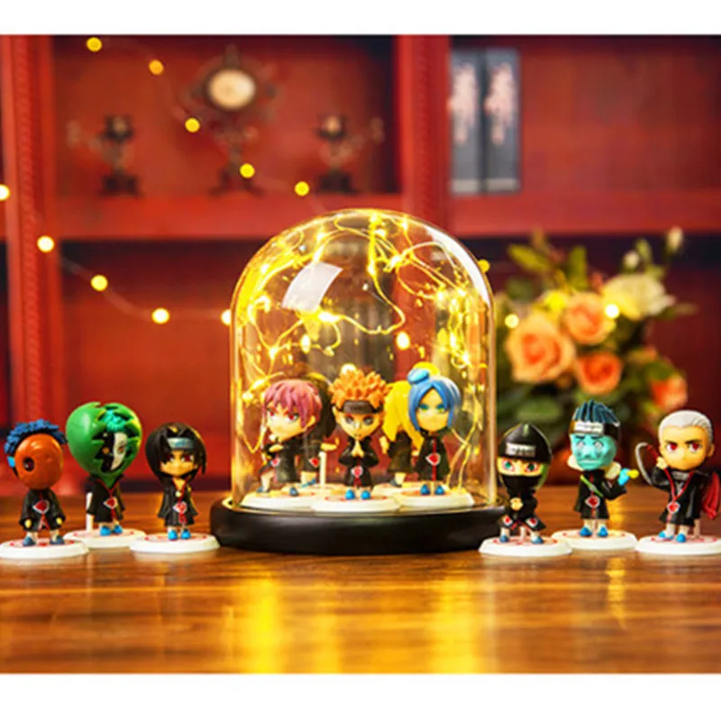 Japanese Anime NARUTO Fire Tree Silver Flower Creative PVC Luminous Action Figure Collectible Model Toys A261
