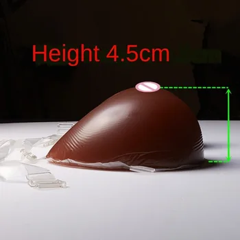 

Black Silicone Breast Forms Transgender Fake Boobs Artificial Breast Black A cup Crossdresser Breast 500g/pair