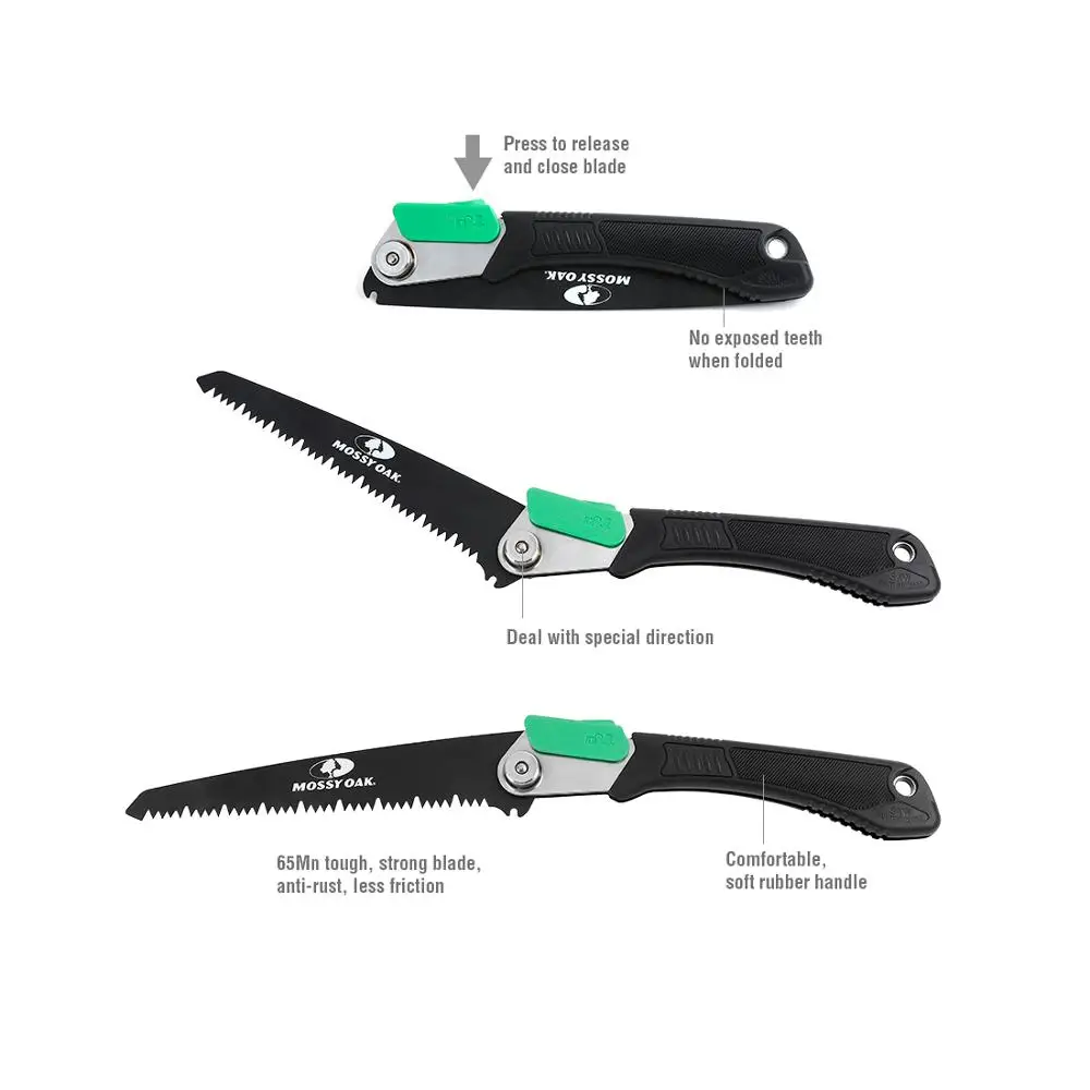 Skup Mossy Oak 3 w 1 Camping składana piła ogrodowa składana piła do obróbki drewna Serra GardeningTool