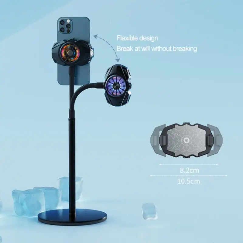 

FL01 Universal Mobile Phone Game Cooler System Cooling Fan Gamepad Holder Stand Radiator For Iphone Xiaomi Huawei Samsung Phone