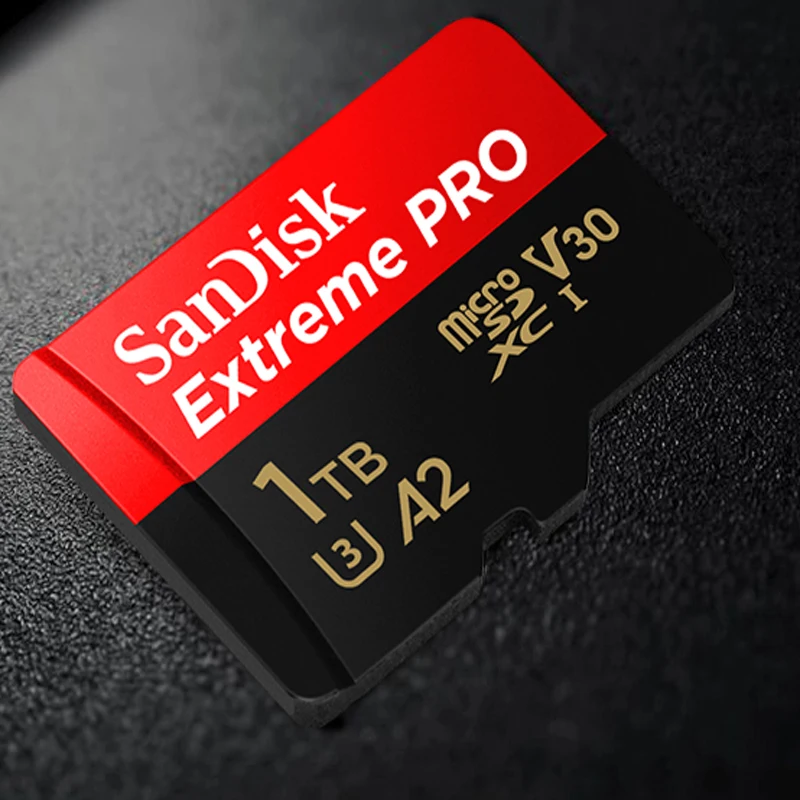 Двойной Флеш накопитель SanDisk 1 ТБ Micro SD карта памяти V30 U3 4K Extreme ультра Скорость Mobile
