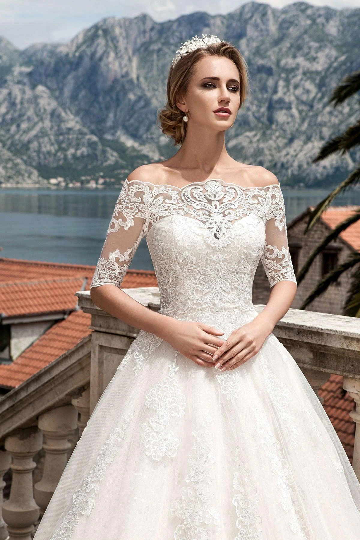 Vestidos De Noiva Свадебные платья со съемными половинными рукавами, кружевные аппликации, свадебные платья на заказ