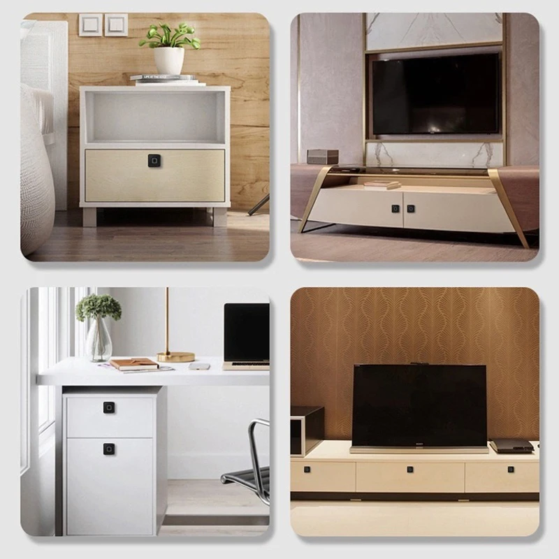 

Wardrobe Drawer Office Electric Fingerprint Lock Fingerprint Drawer Lock Modern Simplicity Smart Access Control Biometric Locks