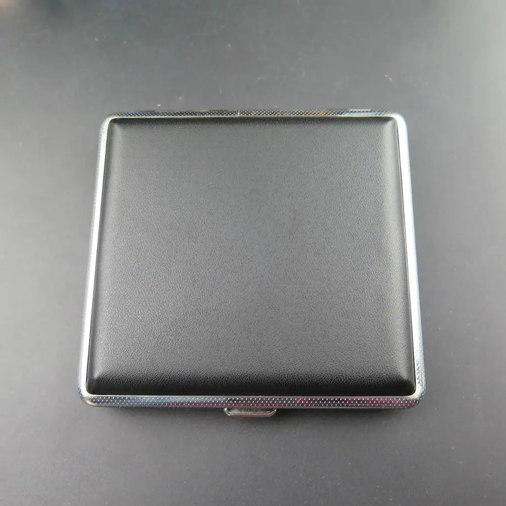 Case for Cigarets Leather Metal cigaret case 20 Cigarette Smoke Holder Storage Box Perfect For a Gift | Дом и сад
