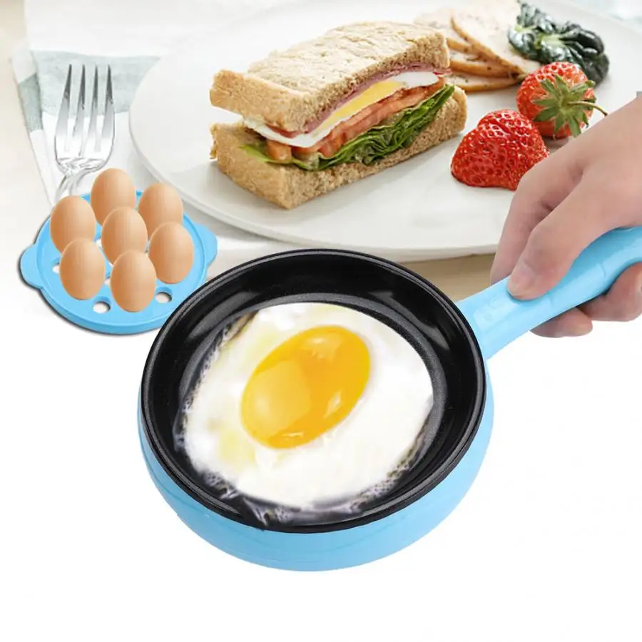 Мини многофункциональная машина для завтрака, электрическая сковорода, пароварка для яиц, фритюрница для приготовления жареного стейка, запеченного блинчиком, на пару, Яичница