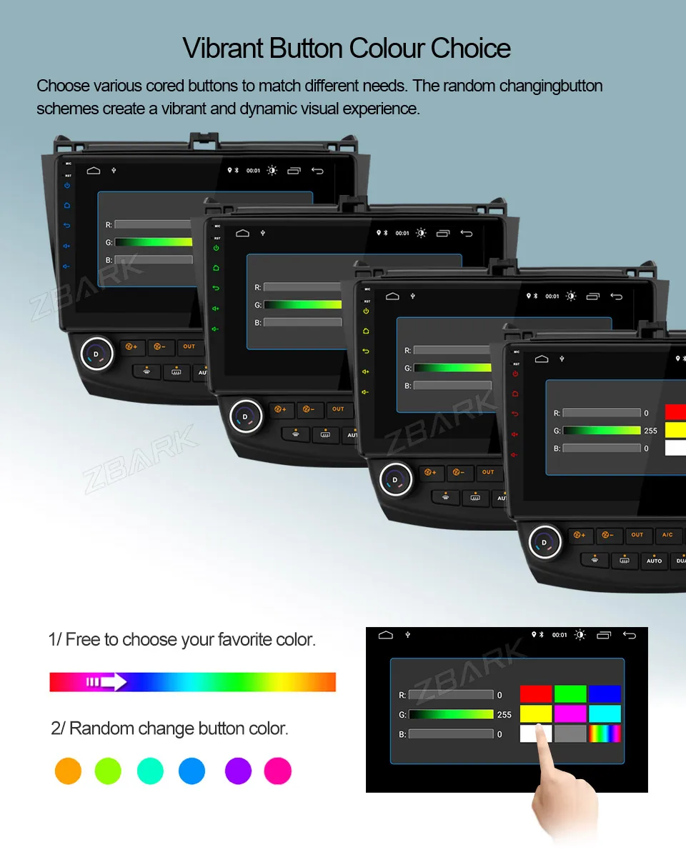 Cheap 10.1 inch Android 9.0 Car Stereo Radio Player WIFI OBD DAB RDS GPS for Honda Accord 2002 2003 2004 2005 2006 2007 NO DVD YHYGMA2 5