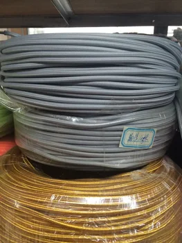 

Gray Warm Floor lighting Cable textile Fiber electrical copper Wire strong pendant lamp power cord