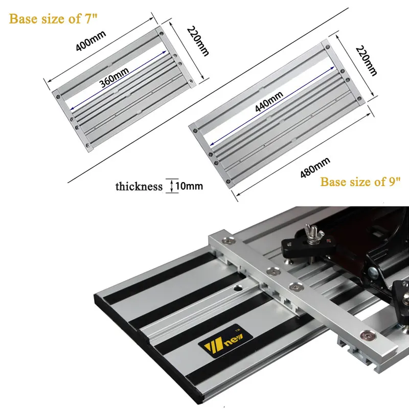 US $267.90 Guide Rail Joining Set Includes 2x14m Universal Guide Rail Tracks and Base Connectors for Circular SawTrack SawPlunge Saw