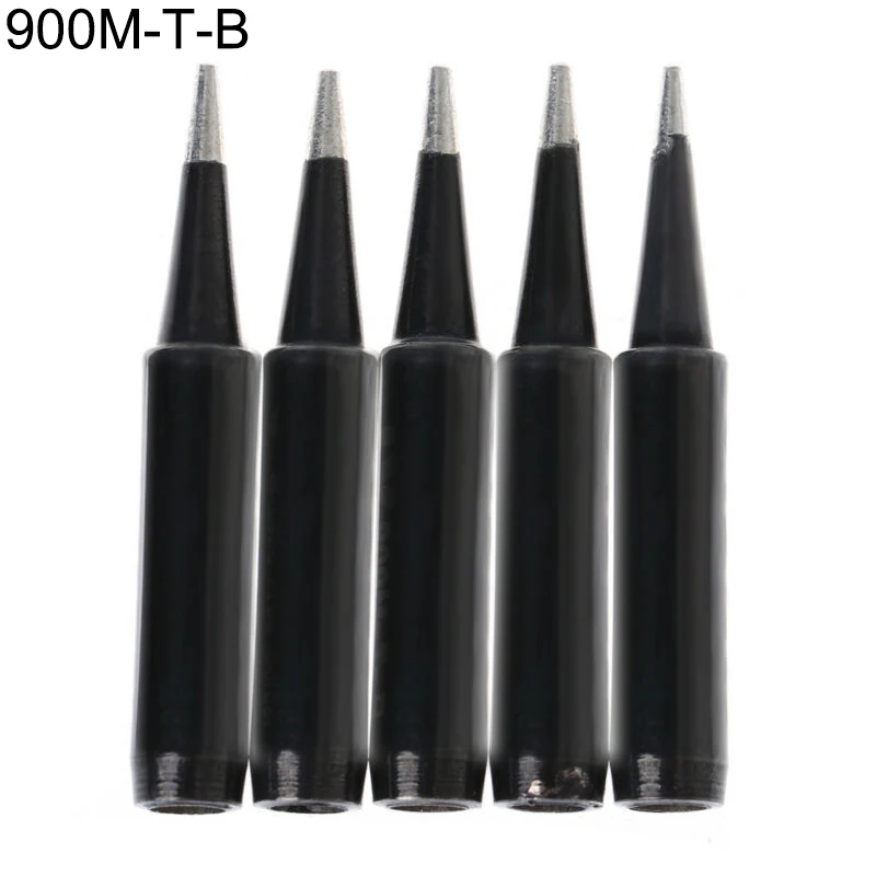 900M-T Copper Lead Free Soldering Iron Tips SI/I/B/K/2.4D/1C Welding Head Saike 936 852d 909D Soldering Station 5Pcs