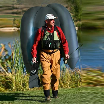 

PVC Fishing boat double-airbag safety easy to carry rubber boat Luya inflatable fishing dinghy 1 person kayak raft by FISHINGCAT