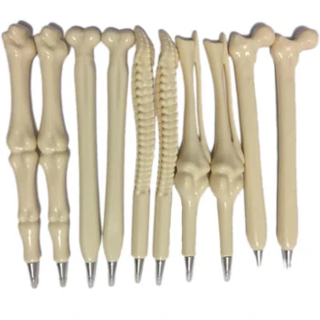 

50 pcs/lot Pen Writing Supplies Bone shape ballpoint pens New creative gift school supply