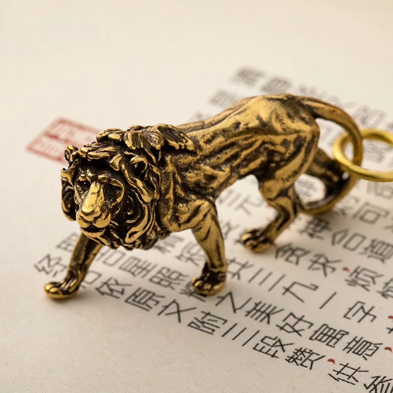 brass lion key chain pendant (16)