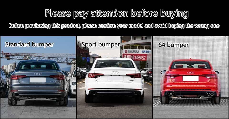 Карбур Стиль углеродного волокна задний спойлер для Audi A4 S-line S4 B9 спортивный бампер диффузор спойлеры