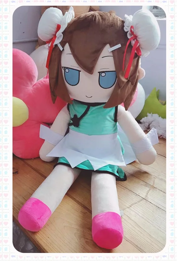 Супер большой TouHou проект Ремилия Скарлет фландре Скарлет Гоко Рури Kissshot Косплей-Одежда плюшевая кукла мягкая игрушка 120 см высота - Цвет: Белый