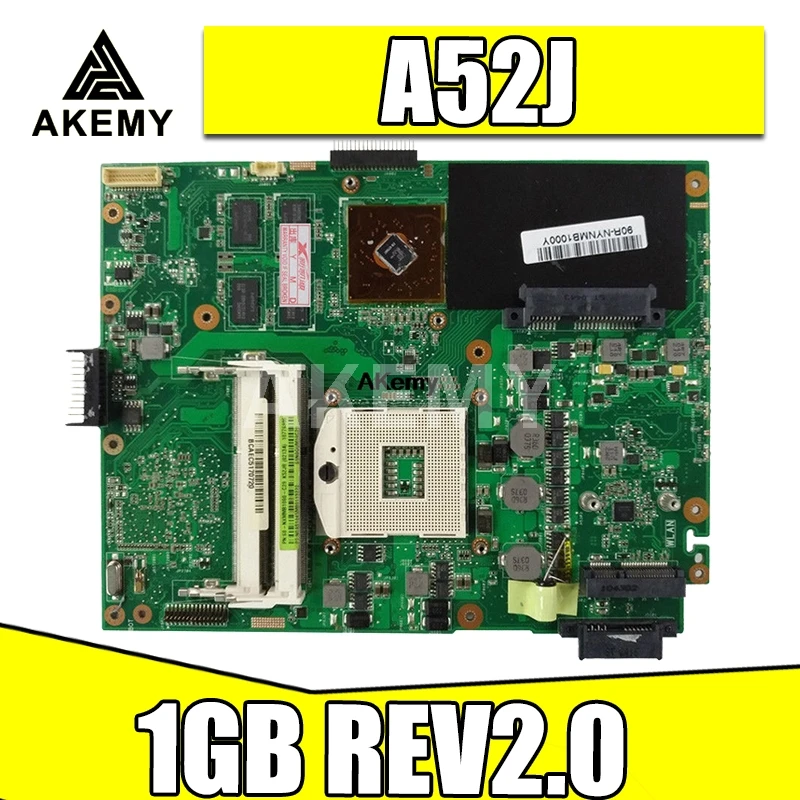 K52JC GT310M REV2.0 материнская плата для ноутбука 1 ГБ For Asus A52J X52J K52J K52JR K52JE K52JU K52JB