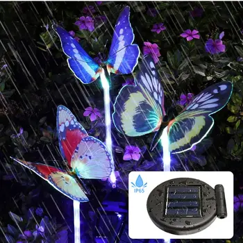 

3Pack Solar Fiber Optic Butterfly Decorative Lights, Outdoor Solar Garden Lights, Solar Stake Lights, Outdoor Decor,Yard Art,Gar