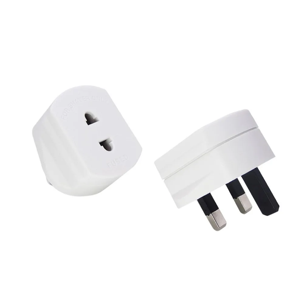 AC Power Adapter Shaver Plug Adaptor Shaving Toothbrush Adapter Epilators Bathroom UK To 2 Pin 3Adaptor-White&xs