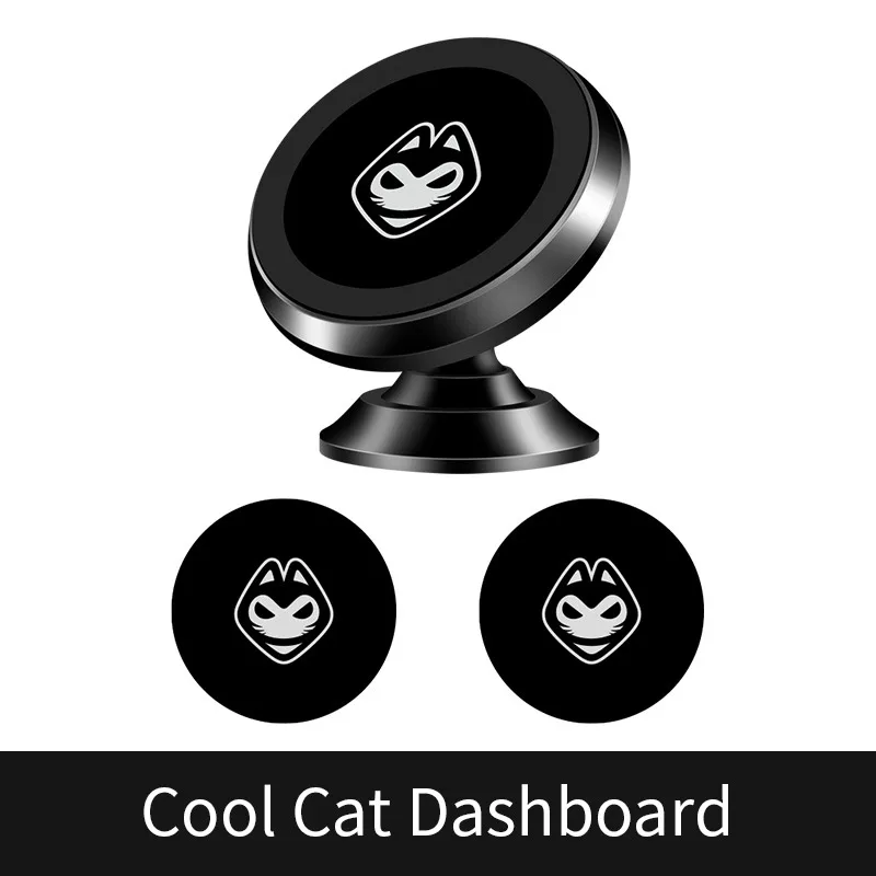 cool cat Автомобильный держатель магнитный автомобильный держатель для телефона Универсальный Магнит для телефона Мобильный держатель телефон для передней панели подставка автомобильное крепление для xiaomi - Цвет: cool cat