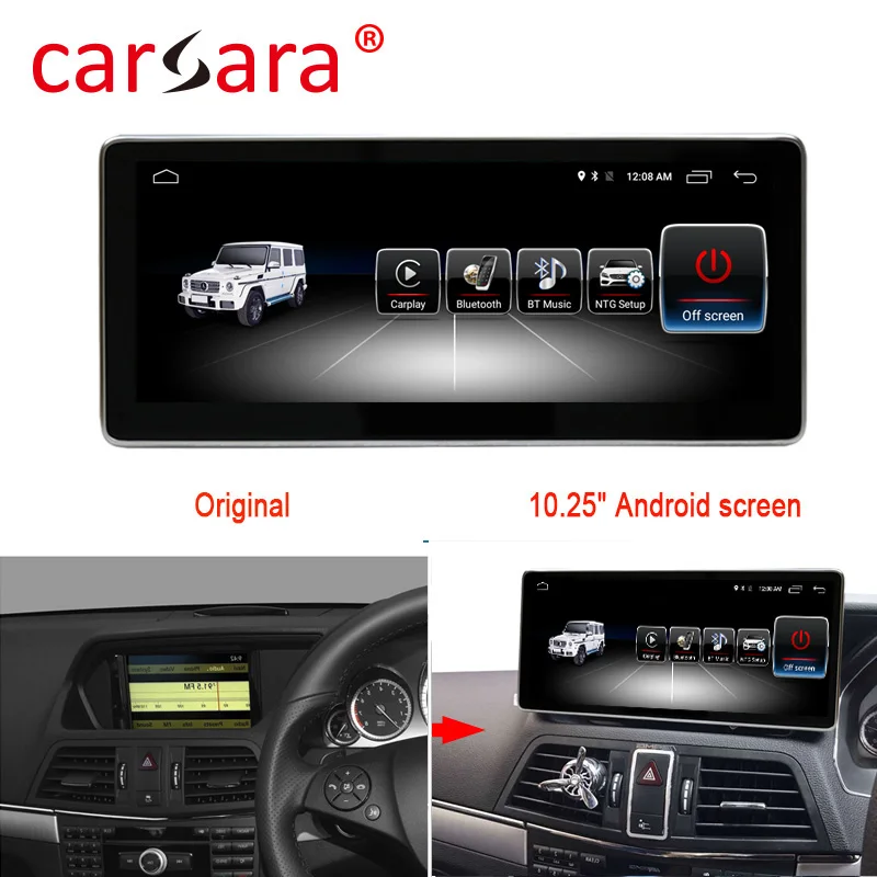 4+ 64G Android 9,0 автомобильный Радио Bluetooth gps навигатор для Mercedes Benz E класс купе правый руль C207 A207 W207 2008