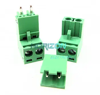 

10Pcs KF2EDGK KF-2P 2PIN Right Angle Plug-in Terminal Contor 5.08mm Pitch