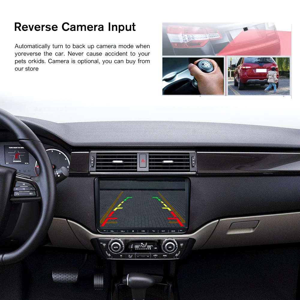 Top AMPrime 2 din Autoradio 9" Android 9.0 car Multimedia Quad-core Car Radio Touch Screen GPS WIFI Bluetooth USB/AUX/FM MP5 Player 15