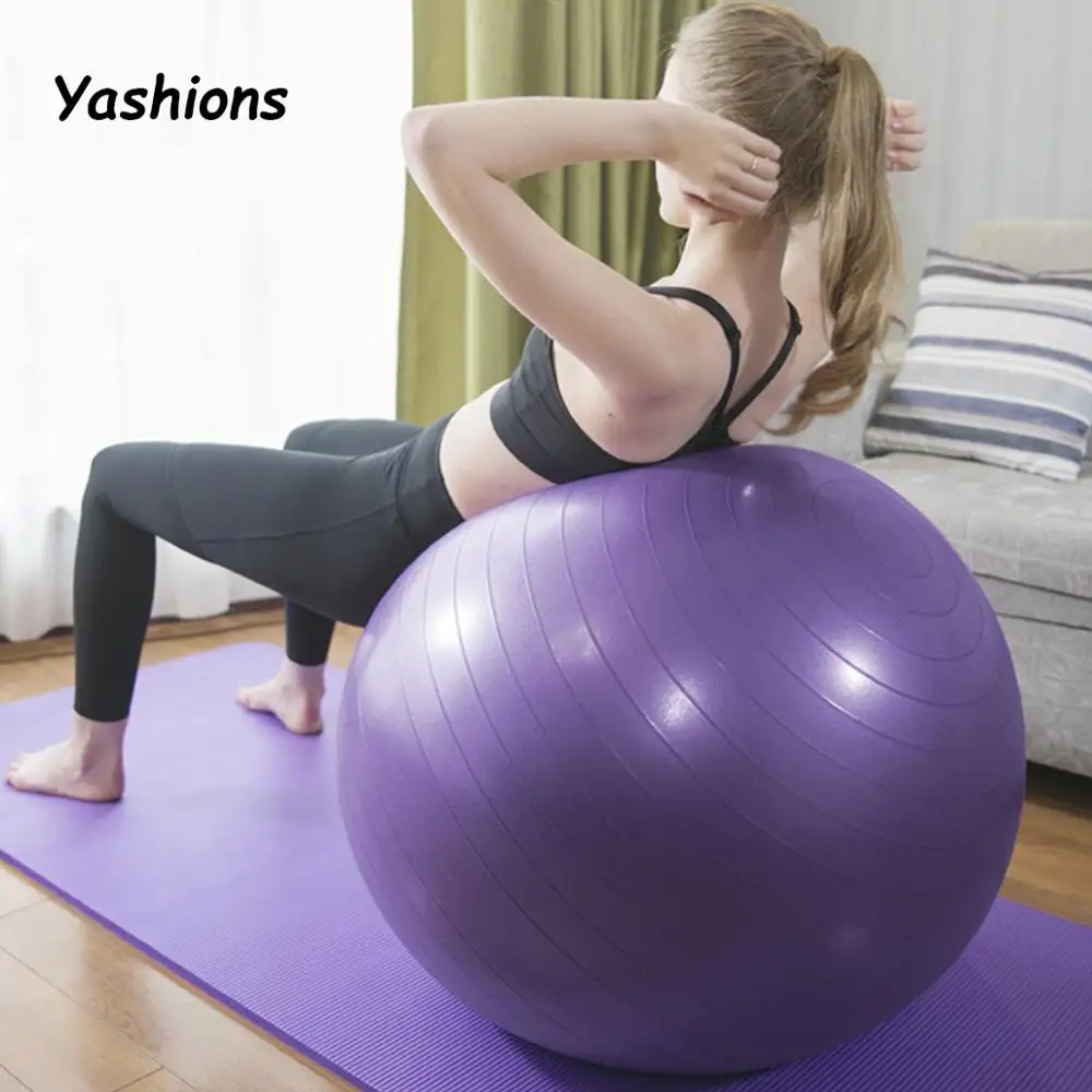 

Yoga Balls Pilates Fitness Gym Balance Fit ball Exercise Workout Ball 55cm 65cm with pump Yoga Balls balance