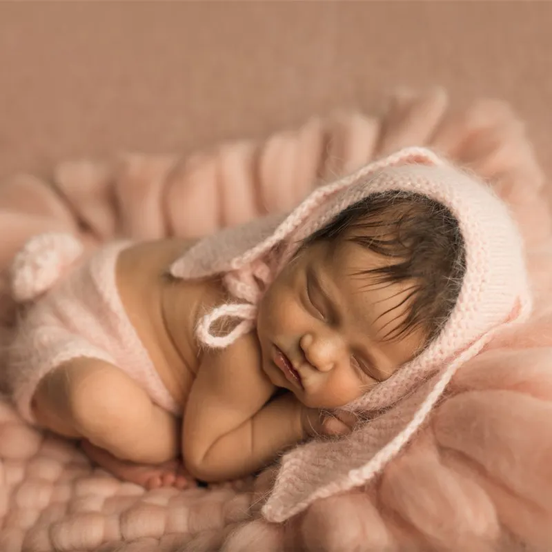 Детское короткое одеяло реквизит для фотосъемки, ручная корзина подстилка-подушка, реквизит для фотосъемки новорожденных