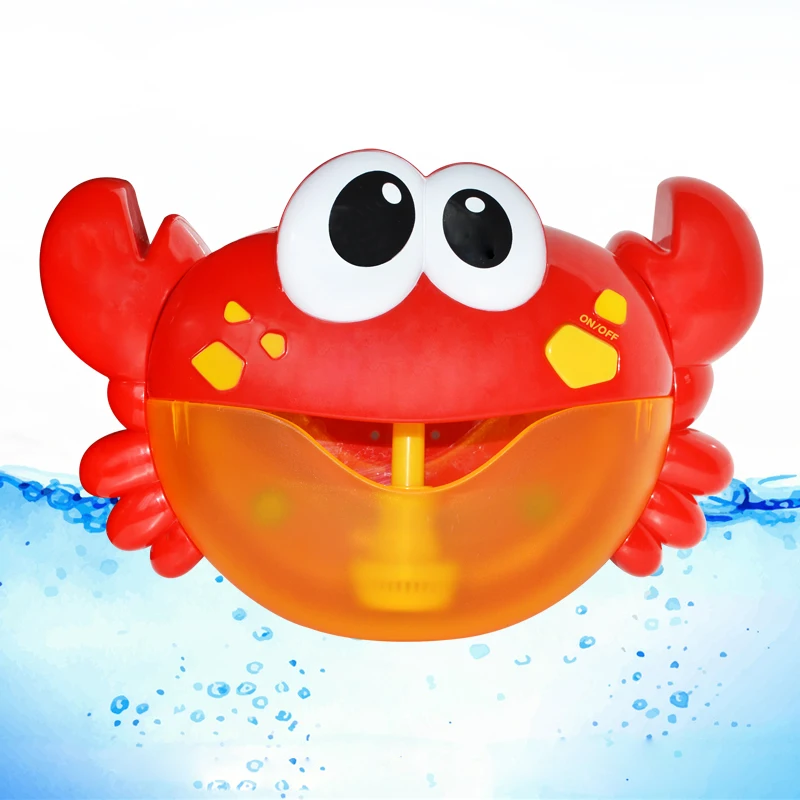 Machine à bulles de bain en forme de crabe pour la baignoire qui fait des  bulles et joue des chansons – Jouets de bain pour bébés, enfants en bas âge