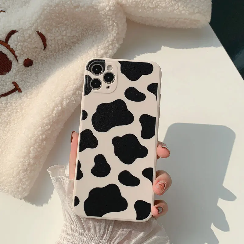 С изображением коровы мобильный телефон чехол подходит для iPhone11 12Pro Max мини X XS XR