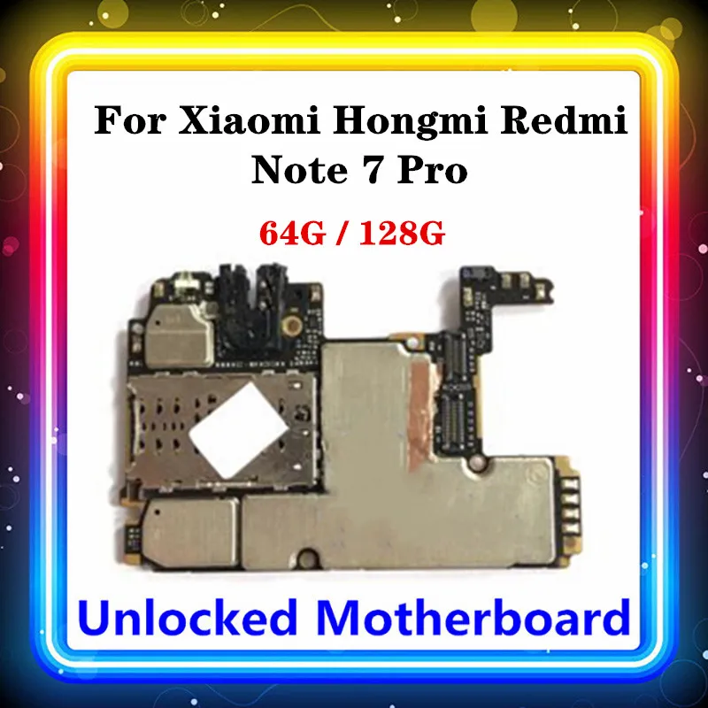 Материнская плата для Xiaomi Hongmi Redmi Note 7 Pro Замена материнской платы с чипами