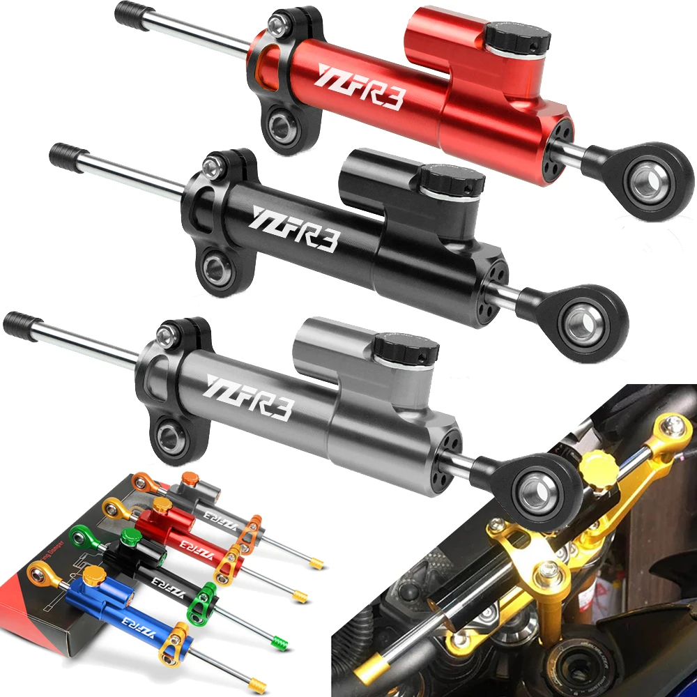 

For YAMAHA YZF R3 Universal Aluminum Motorcycle Damper Steering Stabilize Safety Control YZF-R3 2015 2016 2017 2018 2019 YZFR3
