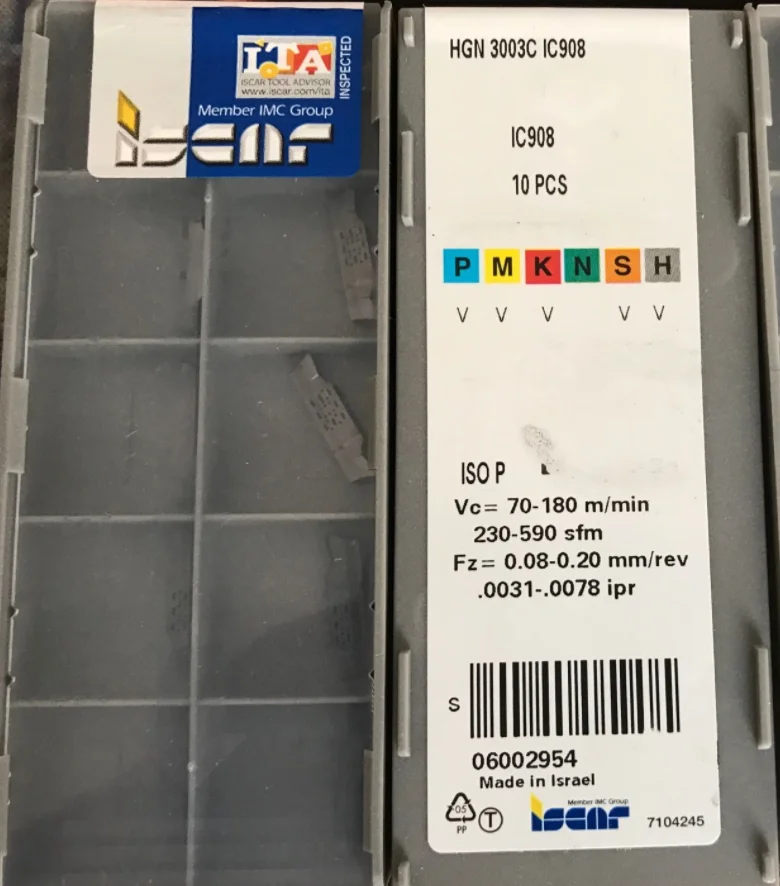 ISCAR 10 шт. Карбид HGN 3003C IC908