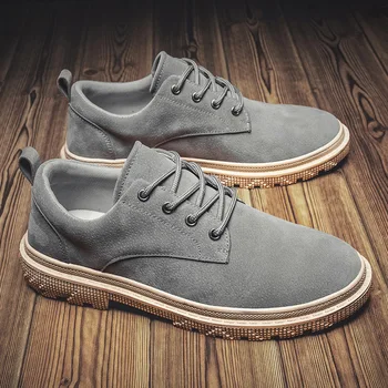 

Spring/Autumn 2020 New Leather Shoes Mens Dress Shoes Wear Fashion Oxfords Low-top Lace-up Non-slip Outdoor Business Shoes Men