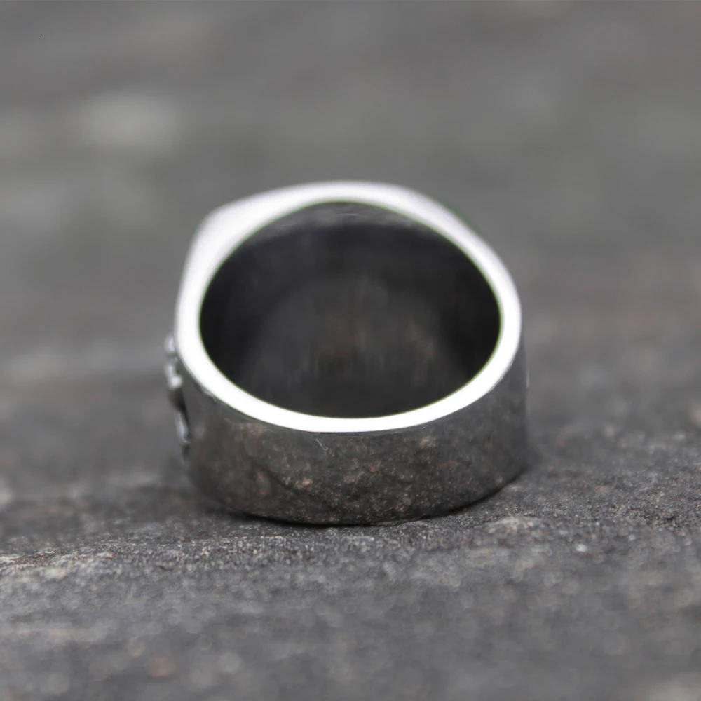 Мужское кольцо из нержавеющей стали, которое связывает добродетель, гибель не отделится. Шотландский Обряд масонские Кольца Череп Кости Байкер ювелирные изделия