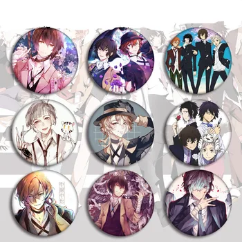 

Anime Bungou Stray Dogs Badges on a Backpack Anime Icons Pins Badge Decoration Brooches Metal Badges For Clothes Bag DIY Gifts