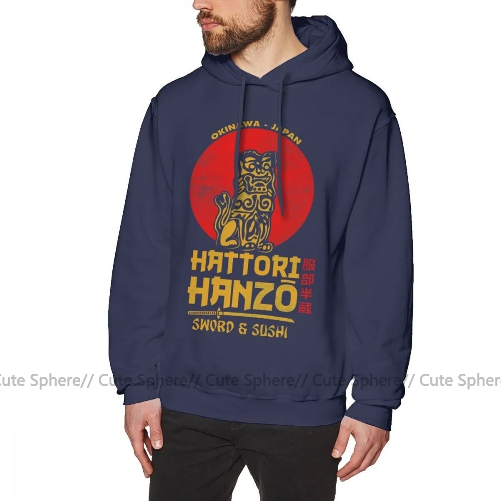 Толстовка hanzo Hattori толстовка с изображением Ханзо Открытый пуловер с длинным рукавом хлопковая крутая Мужская XL синяя Осенняя Толстовка - Цвет: Navy Blue