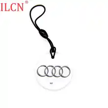 UID S50 1K 13,56 Mhz брелок сменный NFC карта копия Клей Водонепроницаемые цепочки для ключей, бирки перезаписываемые IC RFID карты 1 шт