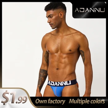 

High Quality Letter cotton Comfortable Gay Men Sexy Underwear Thong Men Jockstrap Sissy panties Mens Thongs And G strings AD96