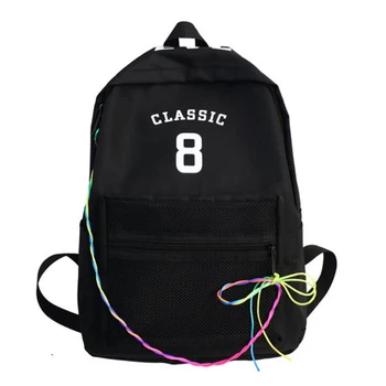 

2019 Preppy Style Student School Backpack School Bags for Girls Teenagers Letter Printed Women Schoolbag Nylon High student bag