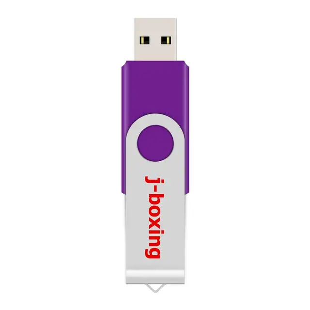 J-boxing 32 GB USB Flash Folding Pendrive Swivel Flash Drive Memory Stick Rotating Flash Disk Thumb Pen Storage for Computer Mac Purple