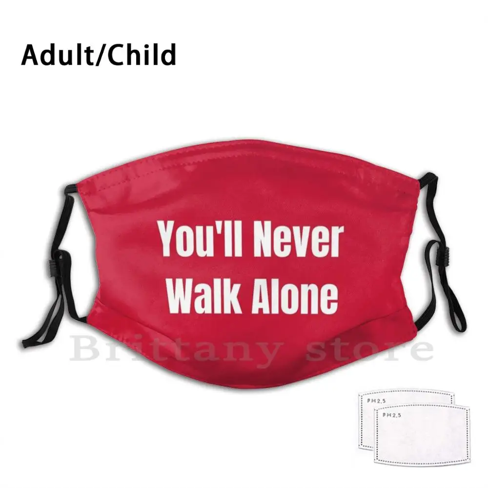 Youwill Never Walk Alone Ynwa Mask многоразовая маска с фильтром Pm2.5 | Аксессуары для одежды