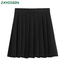JAYCOSIN одежда женская модная мини юбка однотонная Клубная Сексуальная плиссированная юбка с низкой талией черная Faldas Mujer Moda 1009
