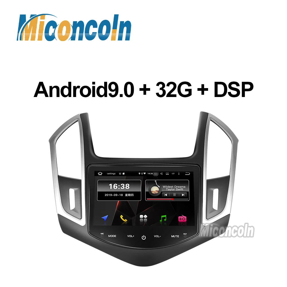 Android 9,0 автомобильный dvd gps плеер для Chevrolet Cruze 2013 с автомобильным Радио Видео плеером gps Навигация стерео