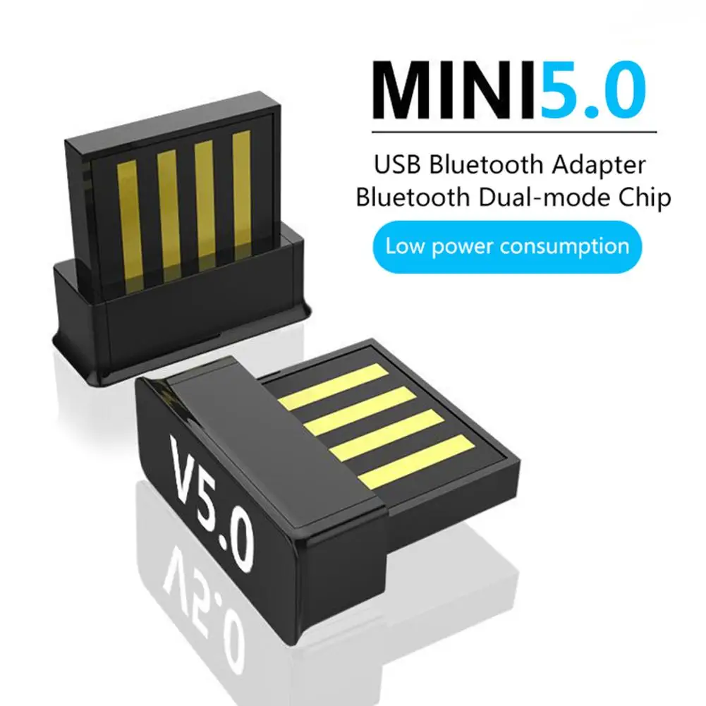 

Portable Mini USB Bluetooth 5.0 Adapter Audio Receiver Transmitter Mini Bluetooth for PC Laptop Computer Wireless Adapter