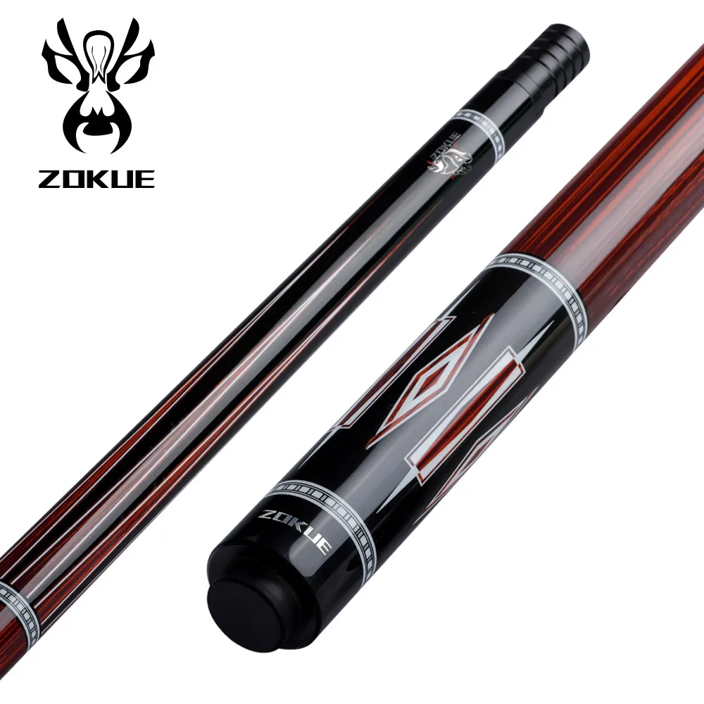 ZOKUE 캐롬 스틱 전문 캐롬 당구 큐, 한국 3 쿠션 당구 큐 캐롬 테이퍼, 12mm 팁, 142 cm 리브레 큐, 케이스 포함