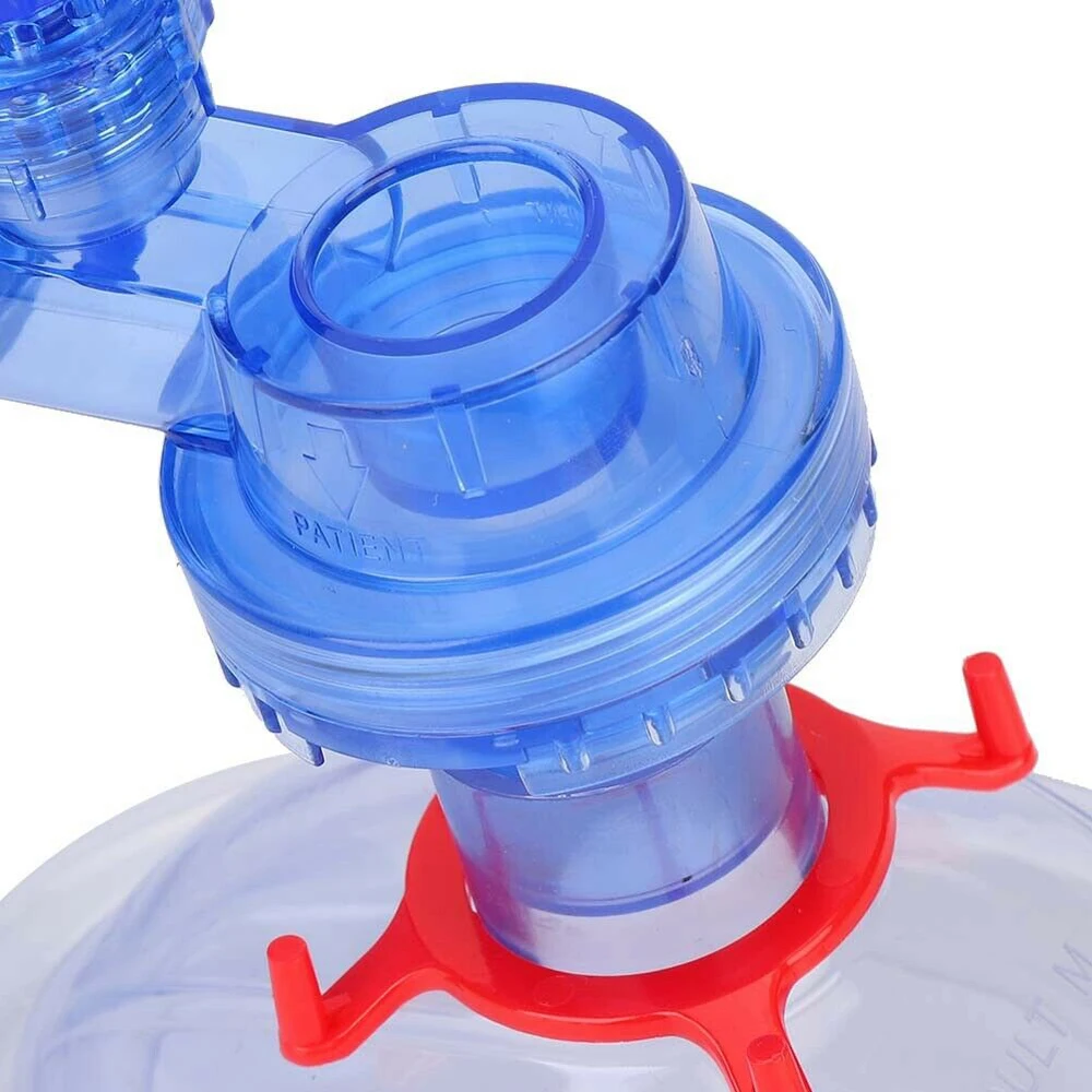 Adjustable Manual Resuscitator Silica Gel PVC Adult Ambu Bag CPR First Aid kit Tool Simple Breathing Apparatus Braces Supports